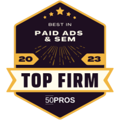 Best in Paid Ads & SEM 2023 50 Pros Award